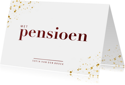 Uitnodiging Pensioenfeest Of Afscheidsreceptie Kaartje Go