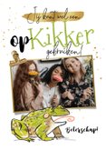 Trendy Beterschapskaart Opkikker Illustratie Kaartje Go