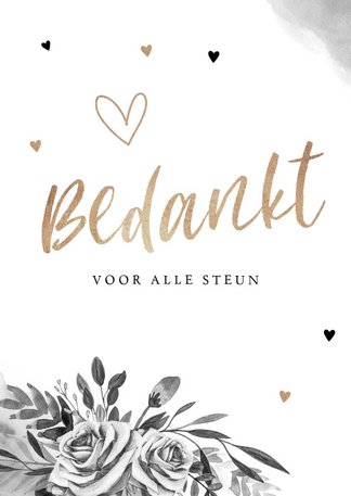 Bedankkaartjes Overlijden Rouwkaart Bedankt Kaartje Go Be