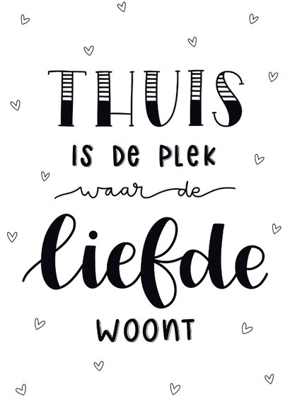 Felicitatiekaart Thuis Is Waar De Liefde Woont Kaartje Go