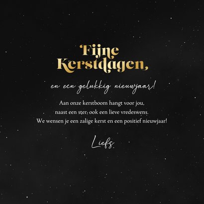 Kerstkaart Ster Fijne Kerstdagen Gelukkig Kaartje Go