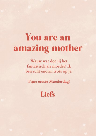 Roze Fotokaart Voor Moederdag Happy Mother S Kaartje Go