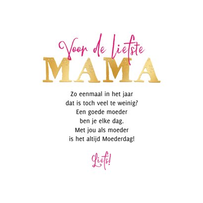 Trendy Moederdagkaart Liefste Mama Kaartje Go