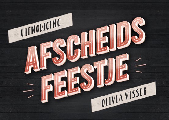 Uitnodiging Afscheidsfeestje Maken Kaartje Go