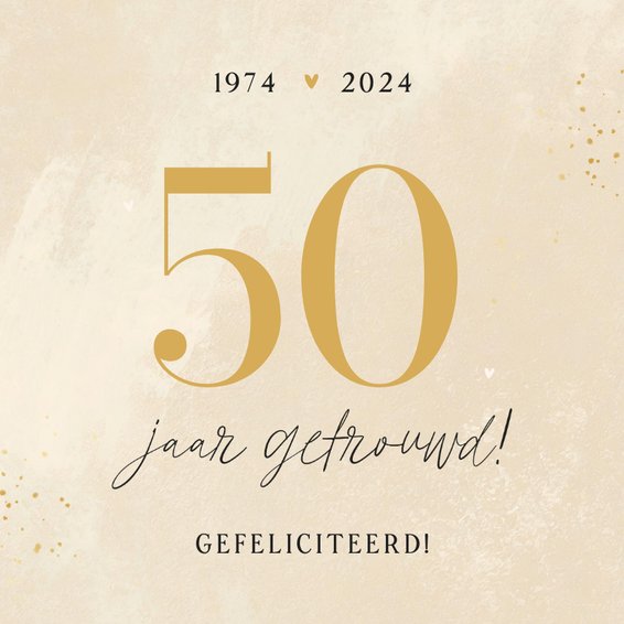 Felicitatiekaart Huwelijksjubileum Zoveel Jaar Getrouwd