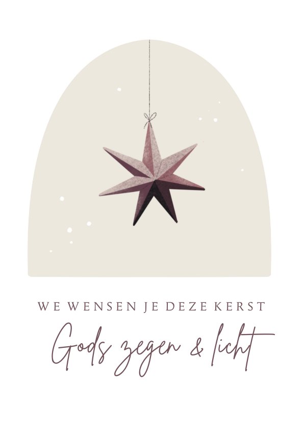 Christelijke Kerstkaart Met Ster Kerstkaarten Kaartje Go