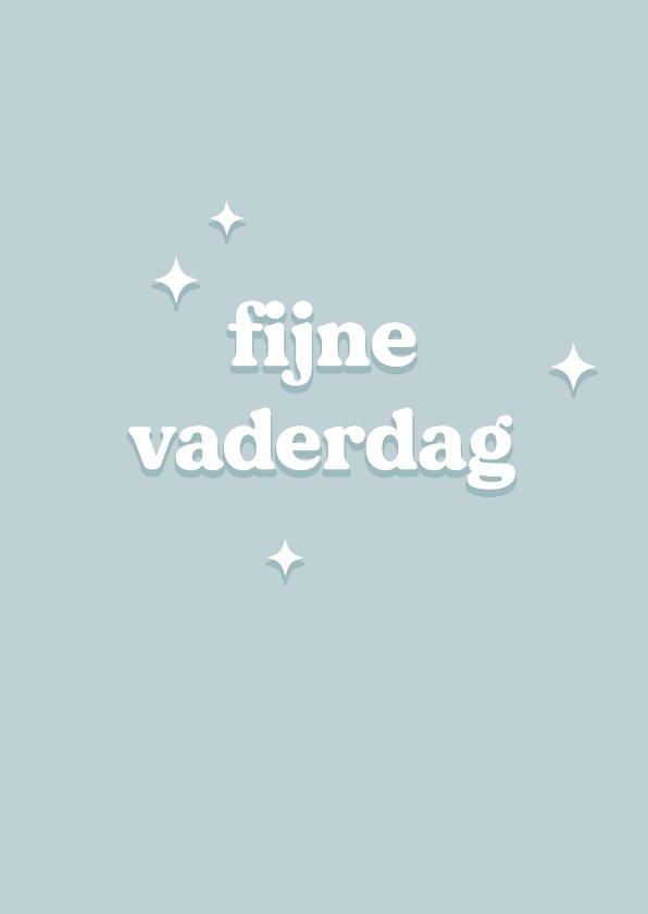 Grappige Vaderdagkaart In Blauw Typografisch Kaartje Go