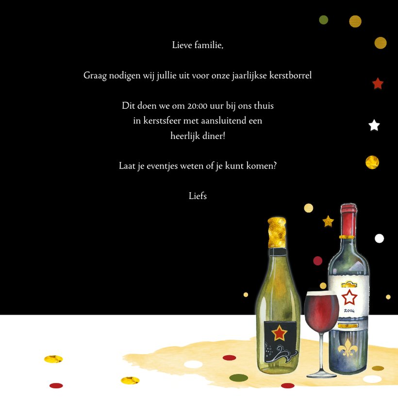 Kerst Uitnodiging Kerstborrel Kerstkaarten Kaartje2go