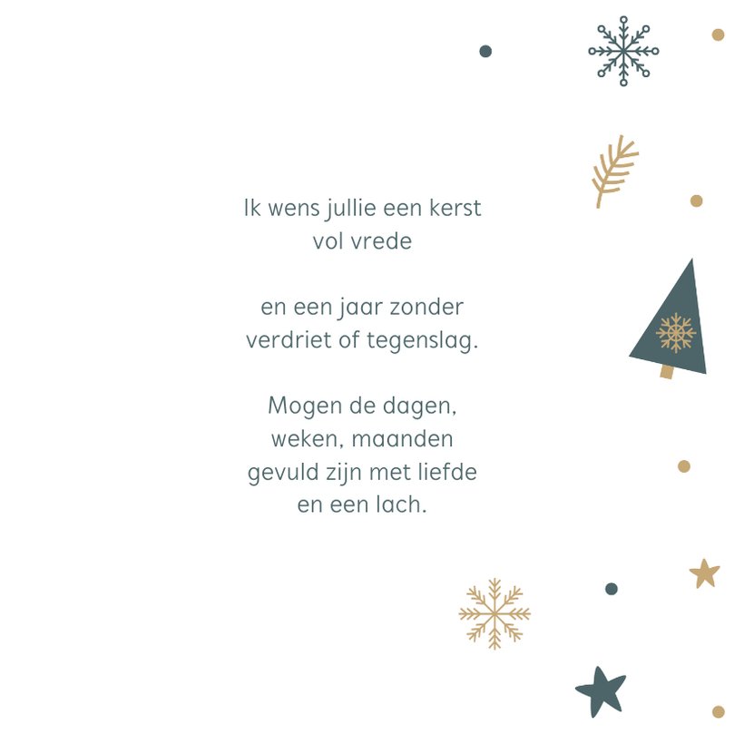 Kerstkaart Met Kleine Kerstbomen Kerstkaarten Kaartje Go