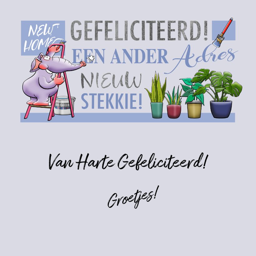 Leuke Felicitatiekaart Met Planten En Grappige Kaartje2go