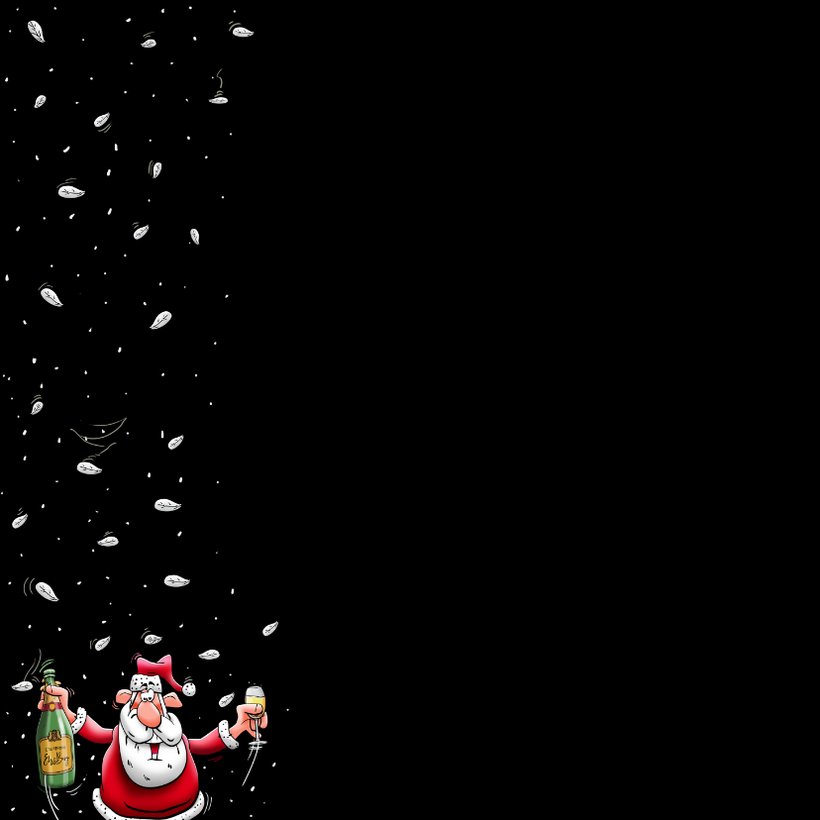 Leuke Kerstkaart Met Kerstman In Sneeuw Van Kaartje Go