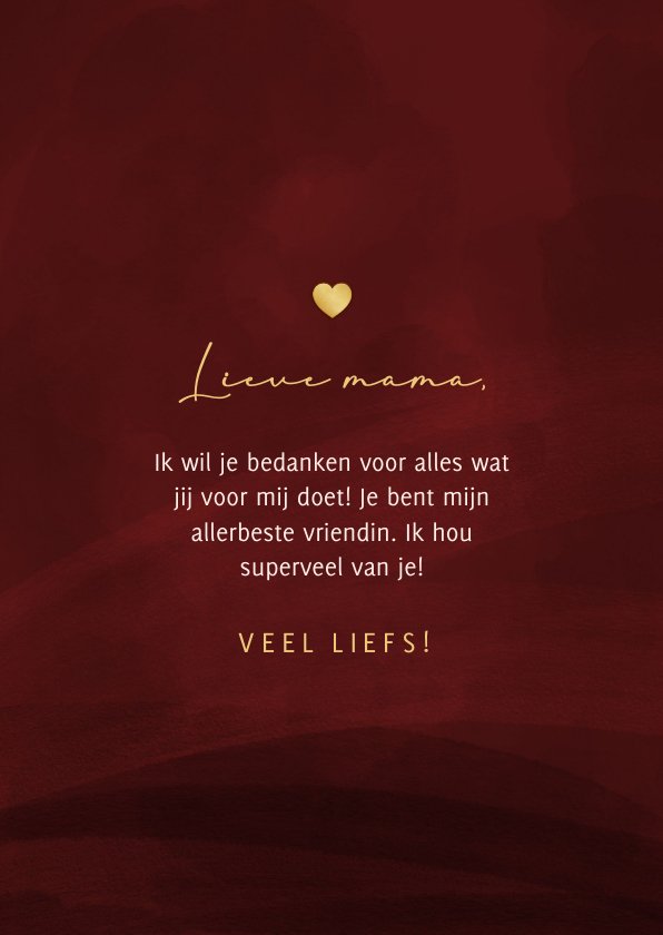 Moederdagkaart Liefste Mama Met Foto In Hart Op Kaartje Go