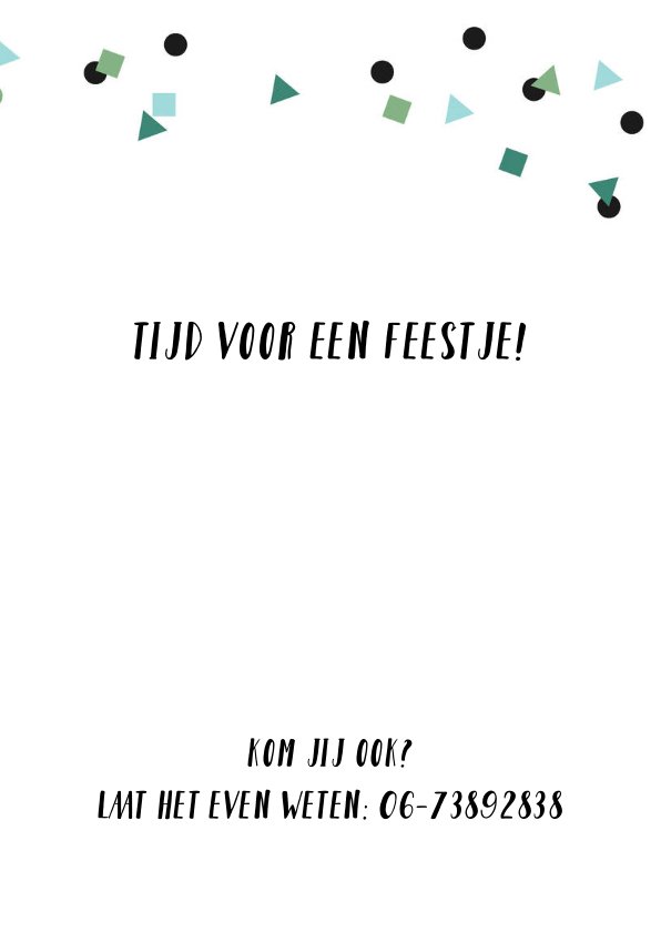 Uitnodiging Pensioen Met Foto En Confetti Kaartje2go