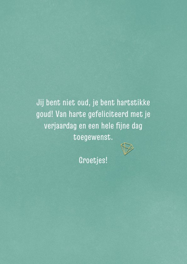 Verjaardagskaartje Jij Bent G Oud Met Foto Kaartje Go