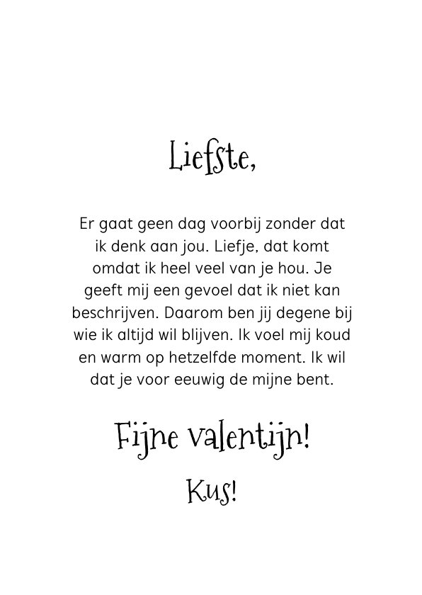 Vrolijke Valentijnskaart Vol Met Kusjes In Kaartje Go