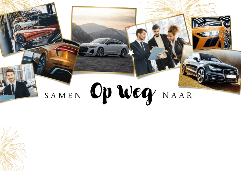 Zakelijke Kerstkaart Autobranche Fotocollage Kaartje Go