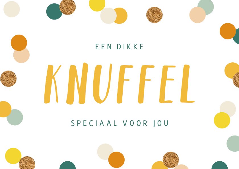 De Zonnebloem Dikke Knuffel Speciaal Voor Jou Kaartje Go