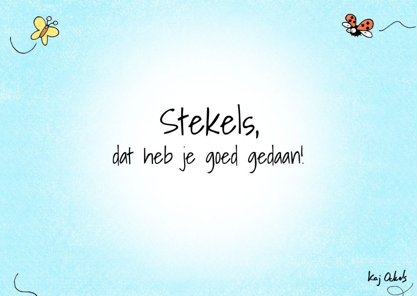 Geslaagd Kaart Met Een Egeltje En Een Kaartje Go