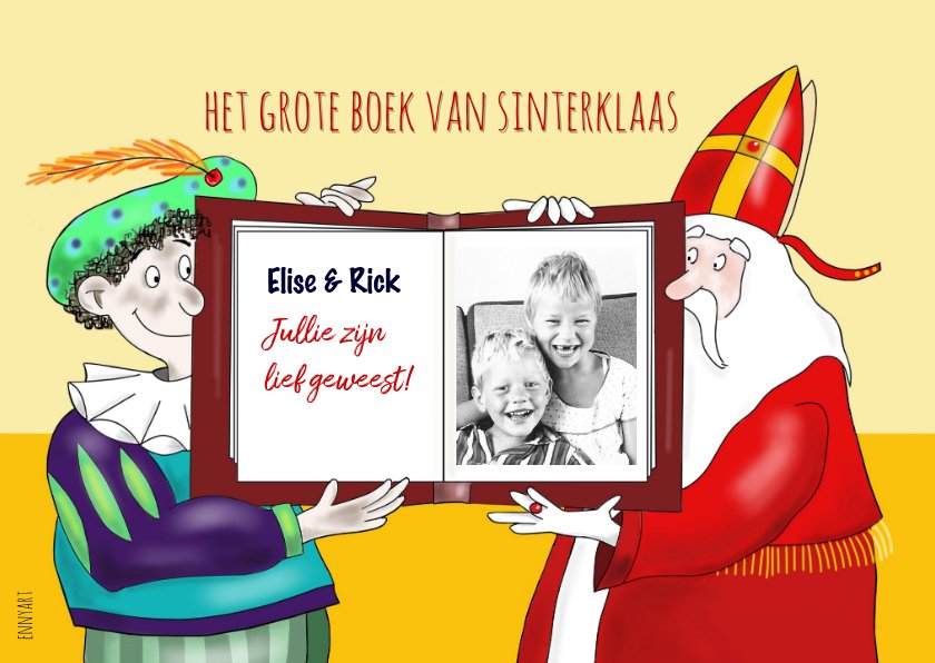 Het Grote Boek Van Sinterklaas Kaartje Go