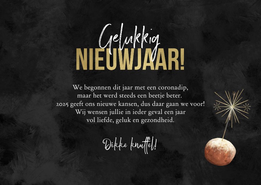 Nieuwjaarskaart Lichtpuntjes Vuurwerk Sterren Kaartje Go