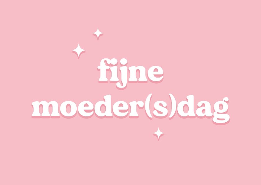 Trendy Roze Moederdagkaart Voor Een Gay Koppel Kaartje2go