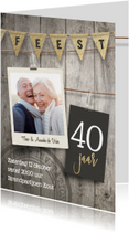 40 jaar getrouwd jubileum uitnodiging