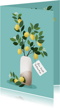 Beterschapskaart - takken van een citroenboom