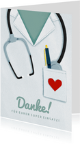 Dankeschön-Karte für Krankenhaus
