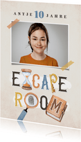 Einladung Escape Room Kindergeburtstag