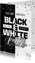 Einladung Mottoparty Black & White