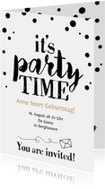 Einladung zum Geburtstag It's Party Time