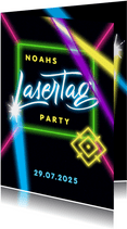 Einladung zur Lasertag-Party