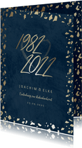 Einladungskarte Rubinhochzeit 1982-2022