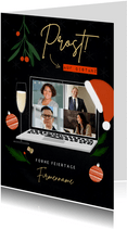 Firmen-Weihnachtskarte 'Prost auf Distanz'