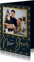 Foto-Neujahrskarte 'New Year' Art Deco