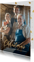 Foto-Weihnachtskarte geschäftlich 'Merry Christmas'
