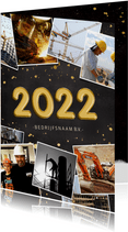 Fotocollage polaroids zakelijke kerstkaart jaartal 2022