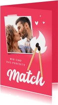 Fotokarte Valentinstag Perfect Match