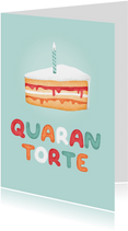 Geburtstagskarte Quarantorte