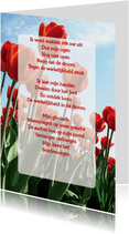 Gedichtenkaart Tulpen Liefde 