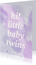 Glückwunschkarte Geburt Zwilling 'Baby Twins'