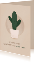 Grußkarte Kaktus-Umarmung
