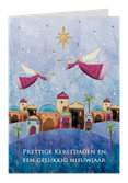 Kerstkaart met engelen