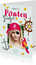 Kinderfeestje meisje stoer piratenfeest piraat schatzoeken