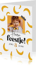 Kinderfeestje uitnodiging banaan foto