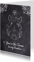 Liefde kaart "You're the Timon to my Pumbaa"