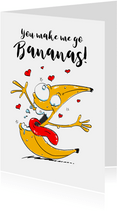 Liefdeskaart Bananas