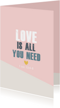 Love is all you need -BF