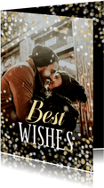 Neujahrs-Fotokarte 'Best Wishes'