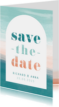 Save the date abstract strand 